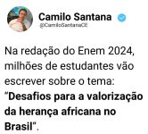 enem-2024:-professores-dizem-que-tema-da-redacao-sobre-valorizacao-da-heranca-africana-no-brasil-nao-e-obvio,-mas-segue-padrao-do-exame