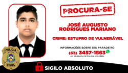 policia-civil-divulga-cartaz-de-procurado-para-homem-suspeito-de-estuprar-criancas-no-tocantins