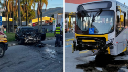 bmw-invade-contramao-e-colide-com-onibus-durante-perseguicao-policial-em-caraguatatuba,-sp